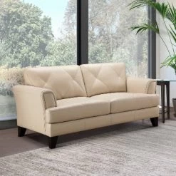 Savannah Leather Sofa Loveseat - Abbyson Living