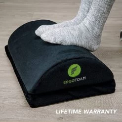 ErgoFoam Adjustable Foot Rest Under Desk For Added Height
