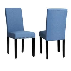 Tangkula 2-Piece Upholstered Linen Fabric Dining Chairs With High Backrest & Padded Seat -Online Furniture Store GUEST d3a7aeed 7b1a 49c0 b9cf 063bb20c8285