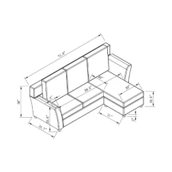 Henri Upholstered Sofa Dark Gray - HOMES: Inside + Out -Online Furniture Store GUEST d422dac9 4b12 46cd ae64 1085e21e1925