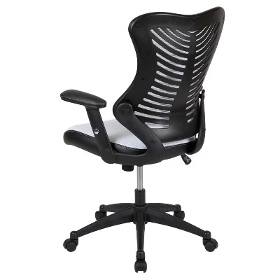 Flash Furniture High Back Designer Mesh Executive Swivel Ergonomic Office Chair With Adjustable Arms 10 Flash Furniture High Back Designer Mesh Executive Swivel Ergonomic Office Chair With Adjustable Arms - Image 10