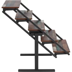 55 Downing Street Distressed Walnut Convertible Bookshelf Dining Table -Online Furniture Store GUEST d4b1575c 4bda 41ab a553 8a7eff3da8df