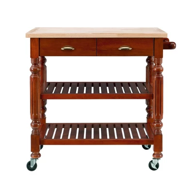 Barker Kitchen Cart And Islands - Linon 2 Barker Kitchen Cart And Islands - Linon - Image 2