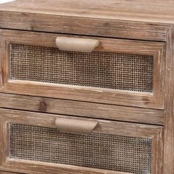 Calida Wood And Rattan 2 Drawer Nightstand Brown - Baxton Studio 10 Calida Wood And Rattan 2 Drawer Nightstand Brown - Baxton Studio -Online Furniture Store GUEST d67baf64 6a9d 48da 98a9 2c95417c8030