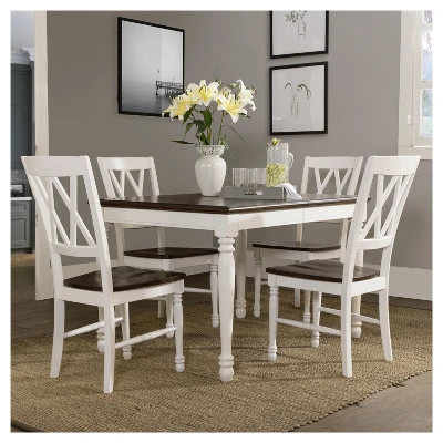 Shelby 7pc Extendable Dining Set White - Crosley 4 Shelby 7pc Extendable Dining Set White - Crosley - Image 4