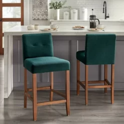 24" Set Of 2 Crawford Counter Height Barstools - Buylateral