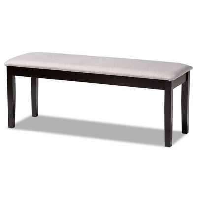 Teresa Fabric Upholstered And Wood Dining Bench - Baxton Studio 6 Teresa Fabric Upholstered And Wood Dining Bench - Baxton Studio - Image 6