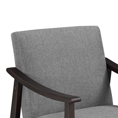 Yaheetech Fabric Accent Armchair With Rubber Wood Legs For Living Room Dark Gray 5 Yaheetech Fabric Accent Armchair With Rubber Wood Legs For Living Room Dark Gray - Image 5