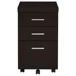 3pc Skeena Office Desk Set Cappuccino - Coaster -Online Furniture Store GUEST d973de05 80d5 4c66 be9a 52df397ce15f