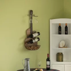 VintiquewiseBlack Metal Guitar Shaped Wine Rack Holder For Living Room, Dining, Or Entryway 9 VintiquewiseBlack Metal Guitar Shaped Wine Rack Holder For Living Room, Dining, Or Entryway -Online Furniture Store GUEST d9c797df b100 4f9b b7ed a4c5e57f392f