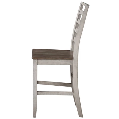 7pc Abacus Counter High Dining Set Alabaster/Honey - Steve Silver Co. 4 7pc Abacus Counter High Dining Set Alabaster/Honey - Steve Silver Co. - Image 4