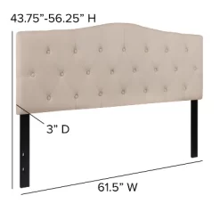 Emma And Oliver Arched Button Tufted Upholstered Headboard -Online Furniture Store GUEST d9f2fde5 795f 4a33 88e7 4926fc162a7b