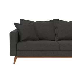Maryan Pillowback Wood Stretcher Sofa Gray Linen - Room & Joy -Online Furniture Store GUEST da265011 62e5 4fb0 855f b56065792a88