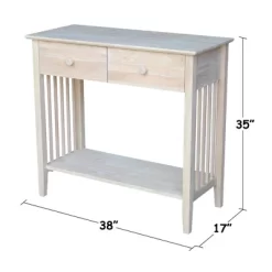 Stacy Mission Server - Unfinished - International Concepts -Online Furniture Store GUEST dab62aaa 5be3 4a60 852d c79f0b96f25b