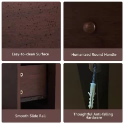 Costway 5 Drawer Dresser Functional Storage Organizer Closet 17 Costway 5 Drawer Dresser Functional Storage Organizer Closet -Online Furniture Store GUEST db83471c eba8 454b bbff 694215870b3f