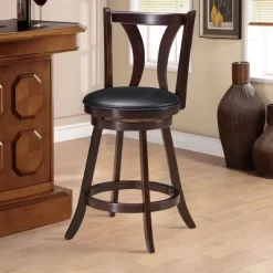 Costway Set Of 4 Swivel Bar Stool 24'' Counter Height Leather Padded Dining Kitchen Chair 11 Costway Set Of 4 Swivel Bar Stool 24'' Counter Height Leather Padded Dining Kitchen Chair -Online Furniture Store GUEST db8dd90d 29c8 4f31 9561 5d80b022e23b