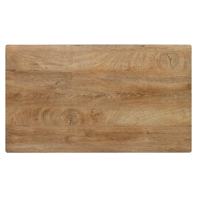 Charls 47'' Rectangle Dining Table With Black Metal 4 Point/Leg -The Pop Maison 3 Charls 47'' Rectangle Dining Table With Black Metal 4 Point/Leg -The Pop Maison - Image 3