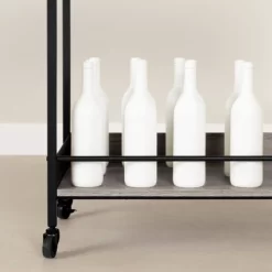 City Life Bar Cart With Wine Glass Rack - South Shore -Online Furniture Store GUEST dd9a09f6 fcb7 4e87 9a25 bd5966f7bed8