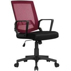 Yaheetech Adjustable Mid-Back Office Chair Computer Chair With Wheels -Online Furniture Store GUEST de674383 273b 4f50 ab52 7fd0f17f274d