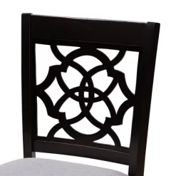 5pc Arden Upholstered Wood Pub Counter Height Dining Set Gray/Espresso - Baxton Studio -Online Furniture Store GUEST ded3b034 76f3 4e37 acc8 2306b07f5fd7