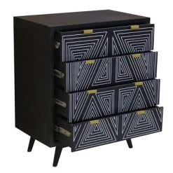 Amarily Mid-Century Modern 4 Drawer Accent Chest - HOMES: Inside + Out -Online Furniture Store GUEST deea081c 21ec 4166 9d26 4209867e754a