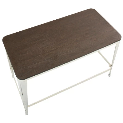 Lumisource Pia Industrial Desk Vintage Cream 3 Lumisource Pia Industrial Desk Vintage Cream - Image 3