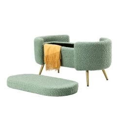 Alina Storage Bench With Metal Legs For Bedroom | ARTFUL LIVING DESIGN -Online Furniture Store GUEST df60f987 5f42 4456 9e76 4d7c294d295d