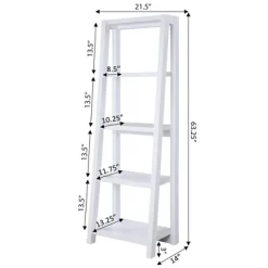 63.25" Newport Lilly Bookcase White - Breighton Home -Online Furniture Store GUEST e013e303 66fb 4459 805e f8d762735f68