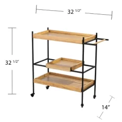 Jengarn Rolling Bar Cart Natural/Black - Aiden Lane 19 Jengarn Rolling Bar Cart Natural/Black - Aiden Lane -Online Furniture Store GUEST e098b9c7 4a9c 4c8f 81df 5ae7563ce2f0