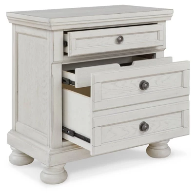 Robbinsdale 2 Drawer Nightstand White - Signature Design By Ashley 2 Robbinsdale 2 Drawer Nightstand White - Signature Design By Ashley - Image 2