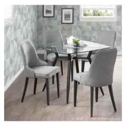 Set Of 2 Nueva Contemporary Dining Accent Chair Gray - LumiSource 15 Set Of 2 Nueva Contemporary Dining Accent Chair Gray - LumiSource -Online Furniture Store GUEST e0da7739 6b53 4985 ab00 20c6edbd1f31