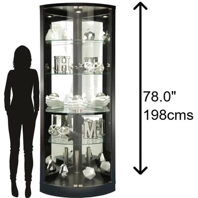 Howard Miller 680609 Howard Miller Jaime Curio Cabinet 680609 Black Satin 1 Howard Miller 680609 Howard Miller Jaime Curio Cabinet 680609 Black Satin