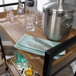 2 Shelf North Avenue Rolling Cart Sindoori Mango - Sauder -Online Furniture Store GUEST e304c030 9c0b 4bcb b002 a1396aaa0b7d