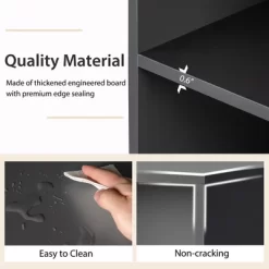 Costway 4-Tier Bookcase 48'' Display Bookshelf Storage Organizer With Shelves & Drawer Grey/White/Natural 19 Costway 4-Tier Bookcase 48'' Display Bookshelf Storage Organizer With Shelves & Drawer Grey/White/Natural -Online Furniture Store GUEST e32bea5d ba9a 4d2e 870d 48b71f7a1214