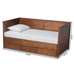 Twin To King Thomas Expandable Daybed With Storage Drawers - Baxton Studio -Online Furniture Store GUEST e38220f0 bb47 4647 b4f5 05d087e7ca82