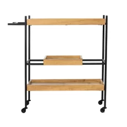 Jengarn Rolling Bar Cart Natural/Black - Aiden Lane 13 Jengarn Rolling Bar Cart Natural/Black - Aiden Lane -Online Furniture Store GUEST e3ec1868 82d9 41c8 86c8 6250d06b548a