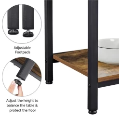 Yaheetech 67.5" H Baker’s Rack With Power Outlet For Kitchen Storage, Rustic Brown -Online Furniture Store GUEST e508f801 94eb 4bda adf8 b60111602ae9