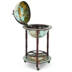 Costway 17'' Globe Wine Kitchen Stand 16th Century Italian Map Liquor Bottle Shelf Cart -Online Furniture Store GUEST e5498b24 54d4 48a8 91f9 b387085b38de