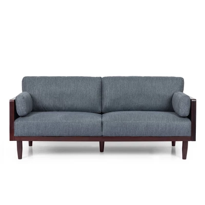 Sofia Mid-Century Modern Upholstered 3 Seater Sofa - Christopher Knight Home 11 Sofia Mid-Century Modern Upholstered 3 Seater Sofa - Christopher Knight Home - Image 11
