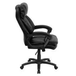 Emma And Oliver High Back Black LeatherSoft Extensive Padding Swivel Ergonomic Office Arm Chair -Online Furniture Store GUEST e93eba96 f7a5 44cc 99ed 496f3cd3673d