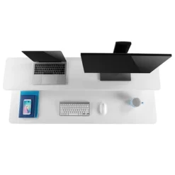 Tranzendesk Standing Desk With Clamp-On Shelf - 55" Sit To Stand Workstation With 55” Monitor Stand - White - Stand Steady 21 Tranzendesk Standing Desk With Clamp-On Shelf - 55" Sit To Stand Workstation With 55” Monitor Stand - White - Stand Steady -Online Furniture Store GUEST e95edf3c bf3b 4b6d 93c8 0396f788a23f