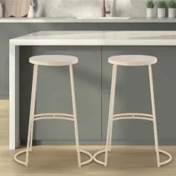 JONATHAN Y Hula Modern Designer Iron Curved Backless Bar Stool -Online Furniture Store GUEST e97fadef 85ff 4601 80a0 221dc09f8579
