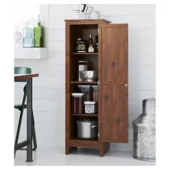 Hagar Single Door Storage Pantry Cabinet Pine - Room And Joy -Online Furniture Store GUEST ea25b64a 4df3 43be 9f94 00f66815ce95