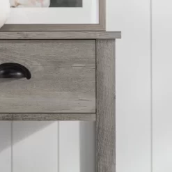 June Rustic Transitional Square Nightstand With Lower Shelf - Saracina Home -Online Furniture Store GUEST eb49efa0 e94a 4f8f b8f6 da7bcc2c5c3d