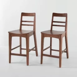 2pk Wood Ladder Back Counter Stool - Hearth & Hand™ With Magnolia -Online Furniture Store GUEST ee6c4703 9f16 41d1 a9aa 86444f5abf5f