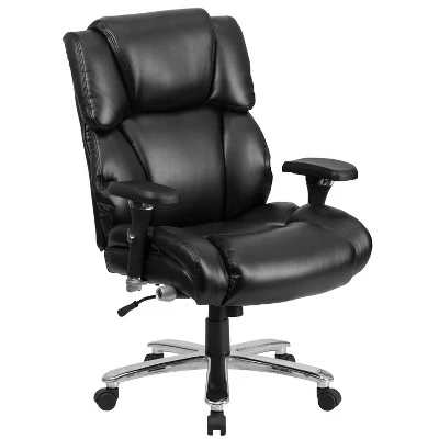 Flash Furniture HERCULES Series 24/7 Intensive Use Big & Tall 400 Lb. Rated Executive Swivel Ergonomic Office Chair With Lumbar Knob And Tufted Headrest & Back 11 Flash Furniture HERCULES Series 24/7 Intensive Use Big & Tall 400 Lb. Rated Executive Swivel Ergonomic Office Chair With Lumbar Knob And Tufted Headrest & Back - Image 11