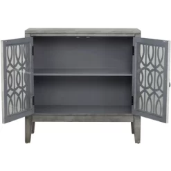 55 Downing Street Elias 36" Wide Gray Wood 2-Shelf Cabinet -Online Furniture Store GUEST f0e87c32 89da 44de 99ba 2204eb87ea9b