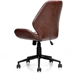 Office Home Leisure Chair Mid-Back Upholstered Swivel Height Adjustable Rolling -Online Furniture Store GUEST f1433f63 ab2e 4284 9504 0cb038c97472
