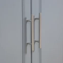 HOMCOM Rolling Kitchen Island With Storage, Portable Kitchen Cart With Stainless Steel Top, 2 Drawers, Spice, Knife And Towel Rack And Cabinets, Gray -Online Furniture Store GUEST f30842ac 7e42 4c86 8b97 877095eccb12