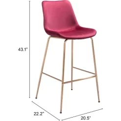 Roubaix Upholstered Bar Chair - ZM Home 21 Roubaix Upholstered Bar Chair - ZM Home -Online Furniture Store GUEST f35f3061 3cdf 4c2f 98a2 e659a044d59e